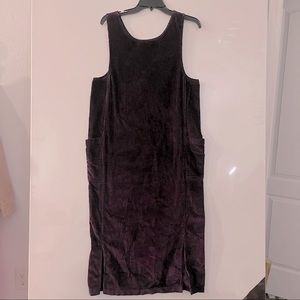 Vintage Giorgio Sant’ Angelo Purple/eggplant Corduroy Romper Dress size 6